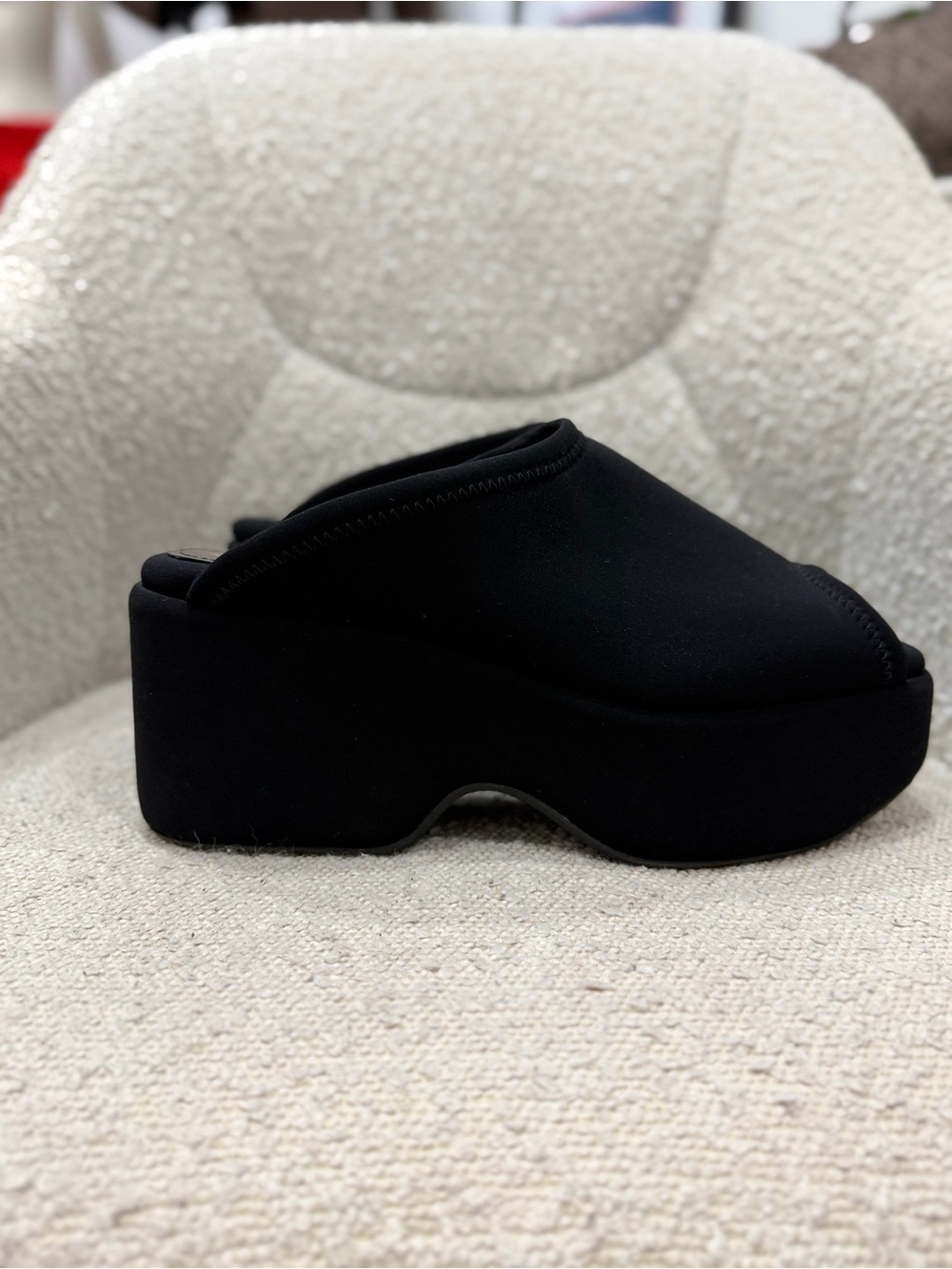 Lafayette 148 New York Black Platform Mules - Picture 4 of 8